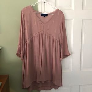 Francesca’s Blue Rain Pink Dress